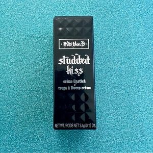 KVD Studded Kiss lipstick in Plan 9 (green)